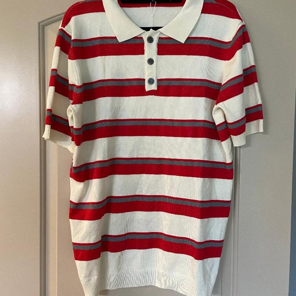 Mens' Fashion Knit Sport Shirt - Size L